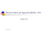 Automate programabile (AP) - 432x.ncss.ro432x.ncss.ro/Anul III/AMP/Cursuri/Cuprins.pdf · 02.03.2015 2 Automate programabile Cap. 1. Sisteme de informatic tehnic Cap. 2. Automate