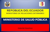 REPÚBLICA DEL ECUADOR · PDF filealineamiento de las cooperaciones ... • Informe de Cooperación en materia de salud • Levantamiento y sistematización de la oferta de cooperación