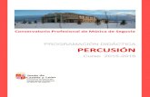 PROGRAMACIÓN DIDÁCTICA PERCUSIÓNconservatoriosegovia.centros.educa.jcyl.es/sitio/upload/PROGRAMACI... · Conservatorio Profesional de Música de Segovia PROGRAMACIÓN DIDÁCTICA