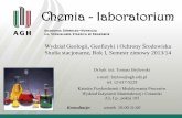 Chemia - laboratoriumhome.agh.edu.pl/~brylew/files/Laboratorium_10.pdf · Chemia - laboratorium Wydział Geologii, Geofizyki i Ochrony Środowiska Studia stacjonarne, Rok I, Semestr