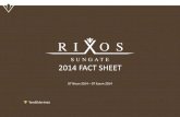 2014 FACT SHEET - sungate-tr.rixos.comsungate-tr.rixos.com/images/pdf/rixos-sungate-tr.pdf · "Pavillionlara özel Rixos Sungate Kit’i bırakılmaktadır. (Kit’in içerisinde