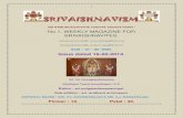 OM NAMOBHAGAVATHE VISHVAK SENAYA NAMA · PDF fileRangarajan Swamigal in English will be sent to them by courier. • OUR SECOND SET OF BOOKS : ... Thirupavai -Sow. Bhargavi (Swetha)
