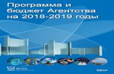 Программа и бюджет Агентства на 2018-2019 годы  электронном виде документ размещен на сайте МАГАТЭ
