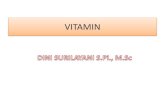 VITAMIN - · PDF filemengatur klasifikasi tulang dan gigi. • Sumber : minyak ikan, hati, susu, ... Kejang., 3. Osteomalasia (tulang lunak pada orang dewasa) Vitamin E (Tokoferol)