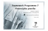 P 7 FkF ramework Programme 7 -Finansijska pravila- pravila.pdf · -Finansijska pravila-ĐORĐE MARKEZ Ministarstvo nauke i tehnologije RS Centar za projekt menadžment Februar 2009.