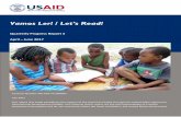 Vamos Ler! Let’s Read! - pdf.usaid.govpdf.usaid.gov/pdf_docs/PA00N2KH.pdf · Vamos Ler! / Let’s Read! Quarterly Progress Report 3 April – June 2017 Contract Number AID‐656‐TO‐000003