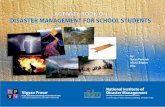DISASTER MANAGEMENT FOR SCHOOL STUDENTS - … BOOK DM.pdf · disaster management including academic and professional ... Natural process or phenomenon that may cause loss of ... factory