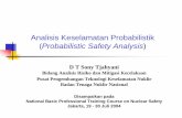 Analisis Keselamatan Probabilistik Probabilistic Safety Analysis · PDF file(Probabilistic Safety Analysis) D T Sony Tjahyani Bidang Analisis Risiko dan Mitigasi Kecelakaan Pusat Pengembangan