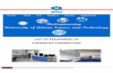 LIST OF EQUIPMENT IN CHEMISTRY LABORATORYbioeng.adanabtu.edu.tr/upload/menu/doc/LIST OF EQUIPMENT IN... · 1 Adana Science and Technology University-Bioengineering Department LIST