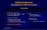 Myélodysplasies Cytopénies réfractairesdr.piechnik.free.fr/site_original/doc/besancon/mars_2004/... · AREB / LMMC médiane de survie: 13mois ... des patients évoluant vers une