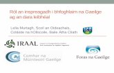 Ról an inspreagadh i bhfoghlaim na Gaeilge ag an dara leibhéal · PDF file... (e.g. Gardner & MacIntyre , 1993) ... Gardner, R.C. & McIntyre, P.D. (1993). ... Part II: Affective