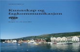 Kunnskap og fagkommunikasjon - · PDF fileSeppälä, Katri: Den allmänna ... a terminology project about developing a resource of competency-based occupation profiles for Flemish