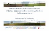 Schwermetalle im Sickerwasser von Intensiv ... · PDF fileL033DINK Dinklage Gley Flugsand über fluviatilen Sedimenten Ss 1,3 4,2 L035KIRC Kirchdorf Pseudogley-Plaggenesch ... 100