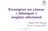 Enseigner en classe « bilangue » anglais-allemand · PDF filelangues et entre les enseignements ... Chinois Hébreu Arabe 2004 65 1 7 5 0 0 0 ... Les verbes forts
