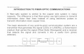 Fiber Optic Communications 143.332 Communication Systems ... · PDF fileFiber Optic Communications ... Mode Material Index of Refraction Profile λ microns Size ... Some modes can