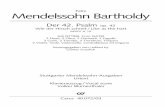 Felix Mendelssohn Bartholdy - · PDF fileSin foni en, Ouvertüren, dem Violin- und dem Klavierkon-zert, ... Mendelssohn als Komponist geistlicher Vokalmusik bietet geradezu alles,