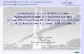 Instandsetzung von Stahlbrücken Werkstoffkundliche ... · PDF fileSchweißtechnische Lehr- und Versuchsanstalt Mecklenburg-Vorpommern GmbH Instandsetzung von Stahlbrücken – Werkstoffkundliche