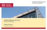WSN Praktikum SS 2012 - ibr.cs.tu-bs.de · PDF fileWSN Praktikum SS 2012 Tutorial zur Einführung Robert Hartung 19.04.2012, Version 1.2