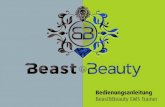 Inhaltsverzeichnis · PDF file1. Allgemeine Hinweise Der Beast&Beauty EMS Trainer ist ein EMS-Gerät. Die Abkürzung EMS steht für die elektrische Muskelstimulation. Das Training