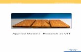Applied Material Research - VTT.fi · PDF fileApplied Material Research at VTT ... GI-tract Functionality and Human Health Cluster, ... P.O. Box 1000, FI-02044 VTT Abstract