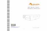 iX4 Serisi Yazıcı Kullanıcı Kılavuzu - argox.com · PDF fileYardım için satıcıya veya deneyimli bir radyo/TV teknisyenine ... 6.6.2 RS-232C ... MEDIA ve RIBBON LED'leri düz