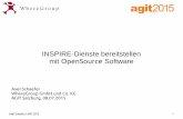 INSPIRE-Dienste bereitstellen mit OpenSource Software · PDF file– MapServer: WMS-Kartenserver ...   . Axel Schaefer | AGIT 2015 18 Verknüpfe WMS mit CSW Ausgabe