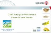 GVO Analyse-Methoden Theorie und · PDF fileQualitative PCR Analyse Test Beispielhaftes Testergebnis Nachgewiesene GVO Events 35S Promoter Nicht nachgewiesen Fast alle kommerzialisierte
