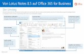 Von Lotus Notes 8.5 auf Office 365 for Businessdownload.microsoft.com/.../AF104312456_de-de_o365_mts_lotusnote… · Von Lotus Notes 8.5 auf Office 365 for Business Der Umstieg Schnelle
