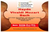 Haydn Vivaldi Mozart Bach - · PDF fileA. Vivaldi Doppelkonzert für Violine, Violoncello ... Er spielt auf einem Goffriller Cello, welches 1712 in Venedig gebaut wurde. Danilo Oliveira