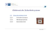 Elektronische S · PDF fileNAM Brandmelder Für Brandmeldeanlagen bevorzugte Melderart 2.2.2. Technik der Rauchmelder . 18.06.2009 9 Optischer Rauchmelder bevorzugter Einsatz bei