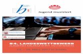54. landeswettbewerb jugend musiziert in · PDF fileGrußworte Übersichtszeitplan der Wertungsspiele TeilnehMer und Pro GraMM Donnerstag Klavier (aG ii, iii) Gesang (aG iii, iV, V)