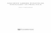 Ancient Greek Political Thought in Practice (Key Themes in ... · PDF fileAncient Greek Political Thought in Practice ... in ancient Greece, ... who combined poetry and politics in