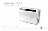 Speedport LTE II - cdn. · PDF file2 Herzlichen Glückwunsch, dass Sie sich für den Speedport LTE II der Deutschen Telekom AG entschieden haben. Der Speedport LTE II ist ein Breitband-Router