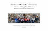 Waste and Recycling Programs Summary vii Executive Summary Managing municipal solid waste is a key task for municipalities, organizations and businesses, and households given the ...