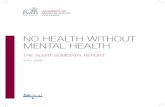 No HealtH witHout MeNtal HealtH - Royal College of … print final.pdf6 NO hEALTh WiThOuT MENTAL hEALTh A wareness …of mental disorders in people with physical illness Physical illness