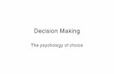 Decision Making [.pdf - Stanford University · PDF fileExample: A decision that depends on states of nature • Options: – Plan picnic outdoors – Plan picnic indoors • Possible