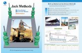 Jack Methods - JFEシビル株式会社 Method Jack Methods JFE Civil Engineering and Construction Corp. Jack systems that safely and accurately lift up and lower heavy structures