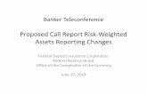 Proposed Call Report Risk -Weighted Assets … Teleconference Proposed Call Report Risk -Weighted Assets Reporting Changes . Federal Deposit Insurance Corporation . Federal Reserve