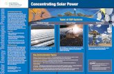 NREL "Concentrating Solar Power" - Argonnesolareis.anl.gov/documents/docs/NREL_CSP_1.pdf · Firm power delivery when integrated with thermal storage ... power plant. Employee health