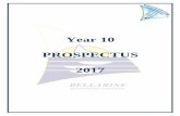Year 10 PROSPECTUS 2017 - Bellarine Secondary … SECONDARY COLLEGE YEAR 10 PROSPECTUS 2017 2 CONTENTS PAGE NO. Introduction / Essential Levies 3 Timeline / Course Selection Online