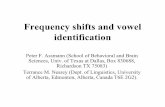 Frequency shifts and vowel identification - Page Not …tnearey/Posters/AN_92_fshift... ·  · 2003-08-13Frequency shifts and vowel identification Peter F. Assmann ... • We hypothesize