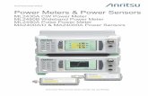 Technical Data Sheet Power Meters & Power Sensors Data Sheet Power Meters & Power Sensors ML2430A CW Power Meter ... (the ML2480B/90A series meters offer both modes). In choosing a