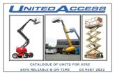 CATALOGUE OF UNITS FOR HIRE SAFE RELIABLE & ON · PDF filemanitou 45ft electric knuckle boom – 150 aetj . ... 170 aetj . manlifts safe reliable & on time ph: 03 9587 2822 . genie