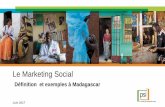 Définition et exemples à Madagascar - · PDF fileMettre en place la stratégie des 4P –Produit/Programme ... Exemple de produits de Marketing social de PSI ... PowerPoint Presentation