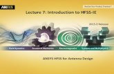 Lecture 7: Introduction to HFSS-IE - edatop.com 7: Introduction to HFSS ... – Minimal user training required for existing users of HFSS ... 的最好课程，网址： ...