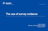 The use of survey evidence - IPC-EUI The use of... · The use of survey evidence ... DEVICE OF A LIPSTICK KISS PRINT (FIG. ... and the complete list of questions included in the questionnaire.