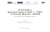 Program společného jednání řešitelského kolektivu · PDF file · 2012-01-06(Teoretické základy objektově orientovaného programování ve VB.NET 2010). Proto si raději