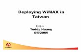 Deploying WiMAXin Taiwan - Computex  · PDF fileData + Voice + VAS IPTV LBS Music Games Stocks/Finance UCC 3D Messaging . Some Lesson Learned