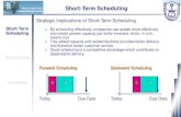 Short-Term Scheduling · PDF file2 Short-Term Scheduling Industrial Engineering Sequencing Examples Forward and Backward Scheduling Forward scheduling: begins the schedule as soon