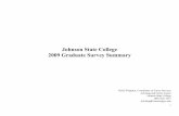 Johnson State College 2009 Graduate Survey State College 2009 Graduate Survey Summary Heidi Wrighton, Coordinator of Career Services Advising and Career Center Johnson State College